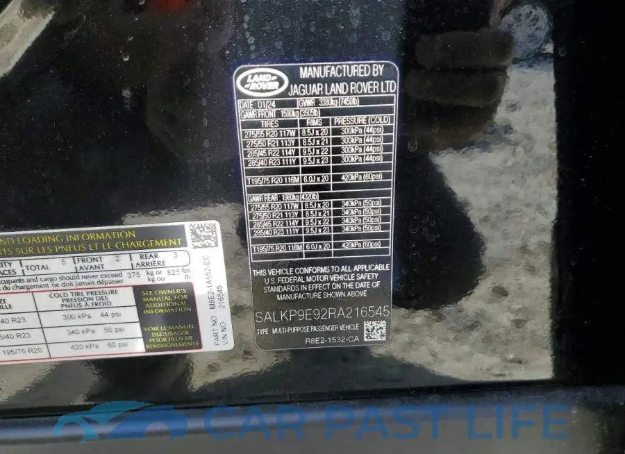 SALKP9E92RA216545# 14