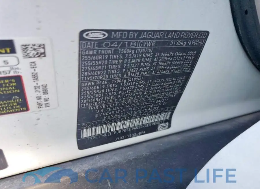 SALRG2RV5JA069042# 12