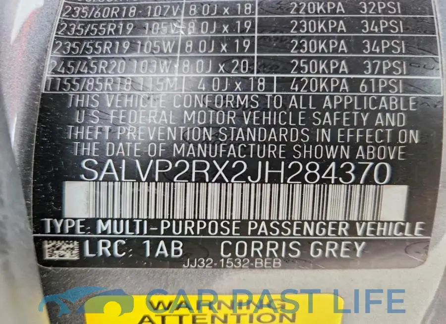 SALVP2RX2JH284370# 14