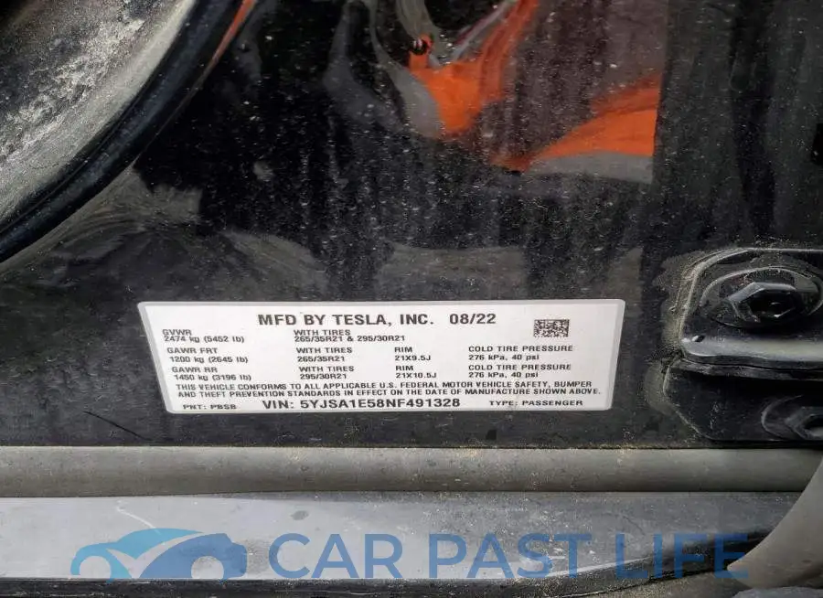 5YJSA1E58NF491328# 14