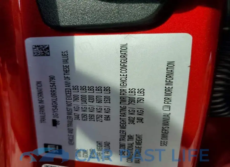 1GYS4GKL0RR154790# 13