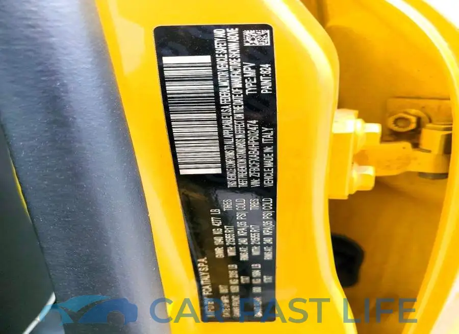 ZFBCFXAB4HP602474# 13