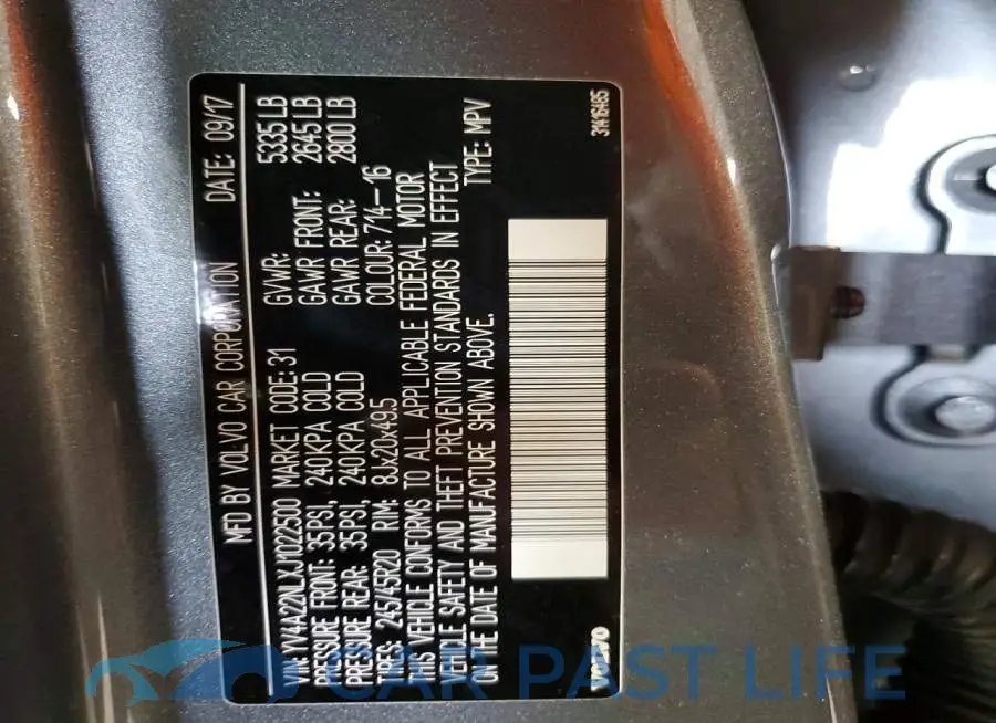 YV4A22NLXJ1022500# 13