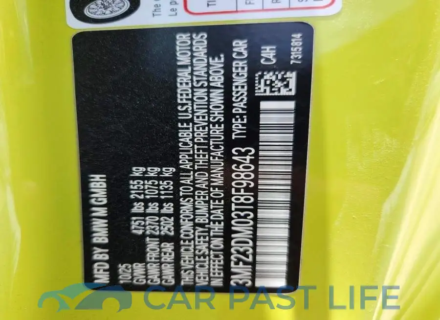3MF23DM03T8F98643# 12