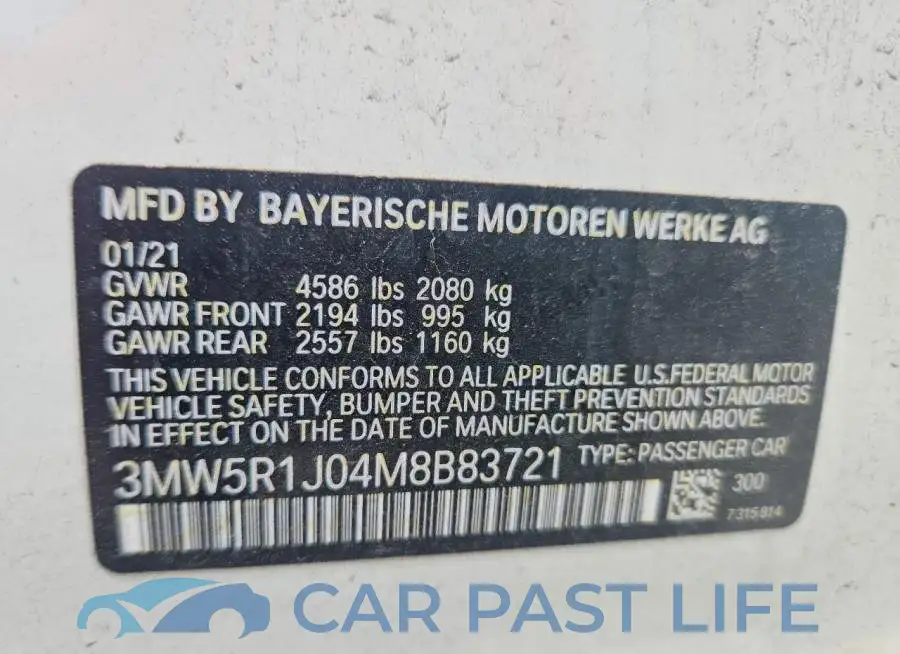 3MW5R1J04M8B83721# 12