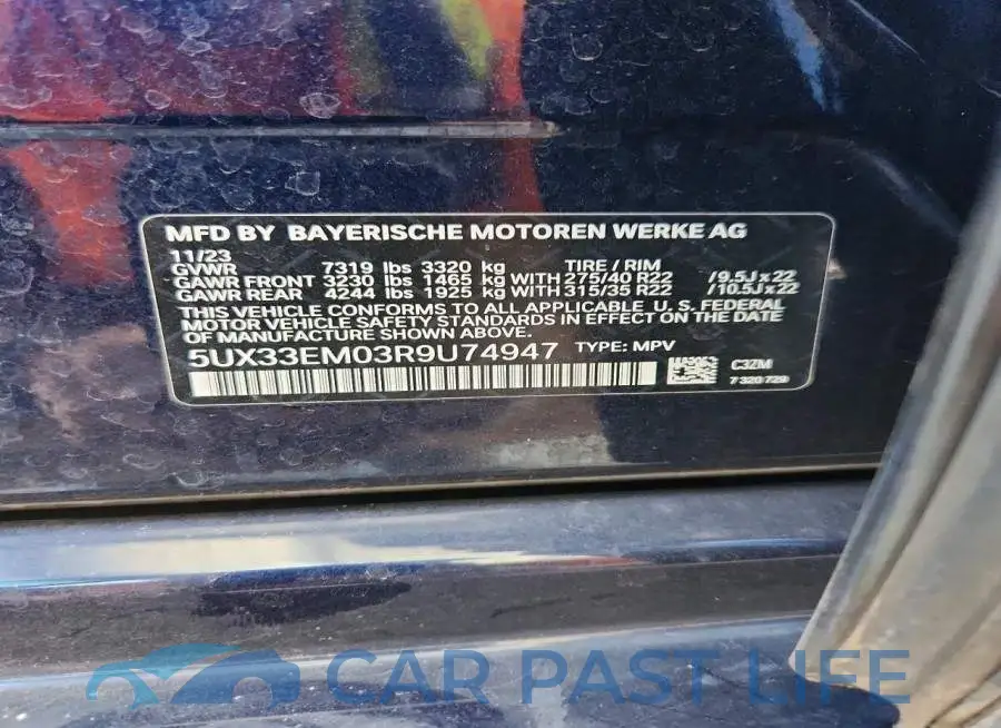 5UX33EM03R9U74947# 13