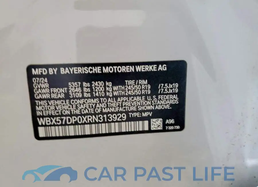 WBX57DP0XRN313929# 13