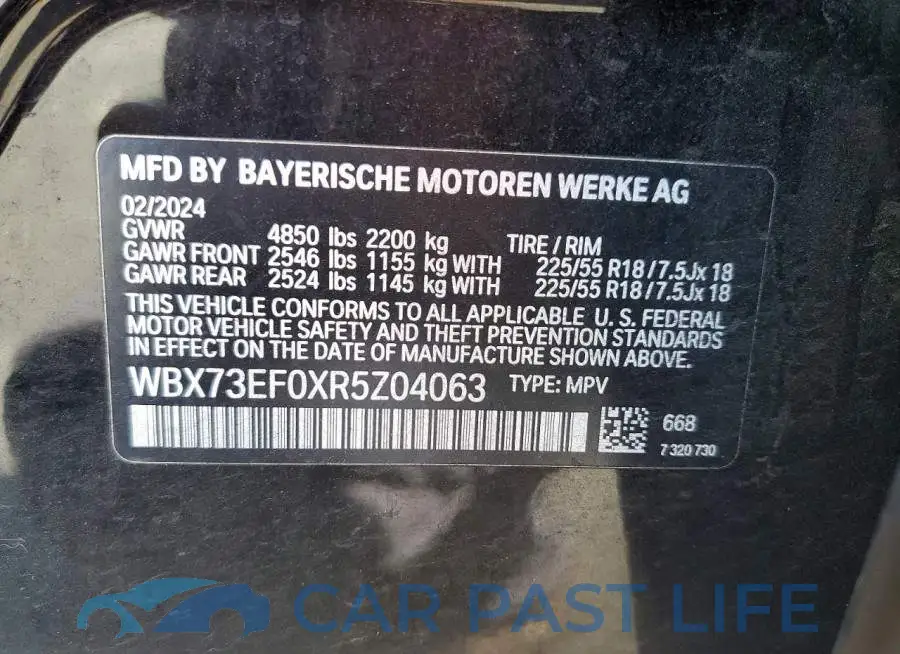 WBX73EF0XR5Z04063# 13