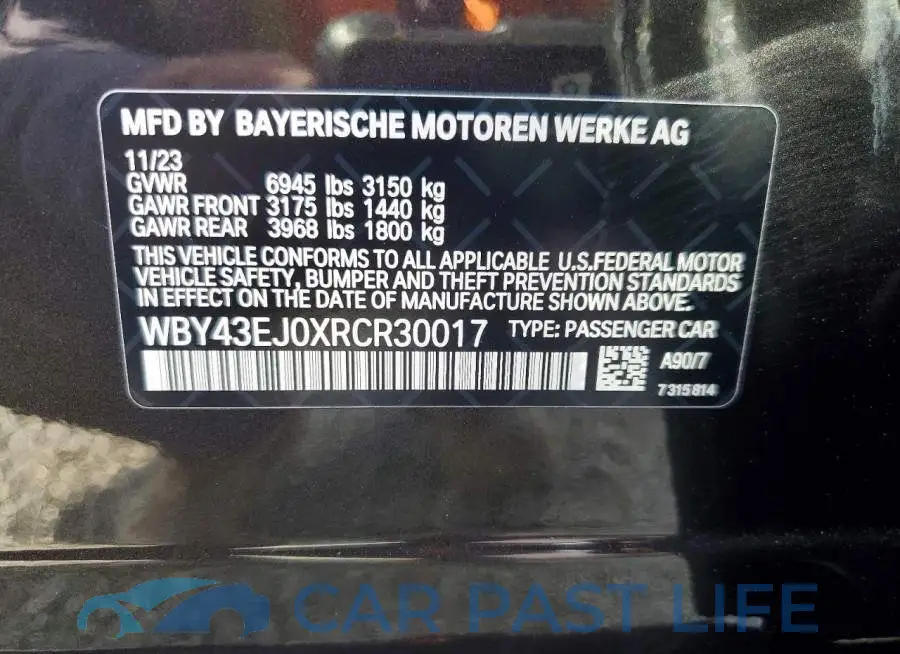 WBY43EJ0XRCR30017# 12