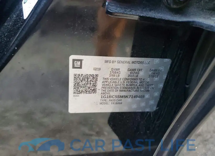 1G1BC5SM5K7149469# 12