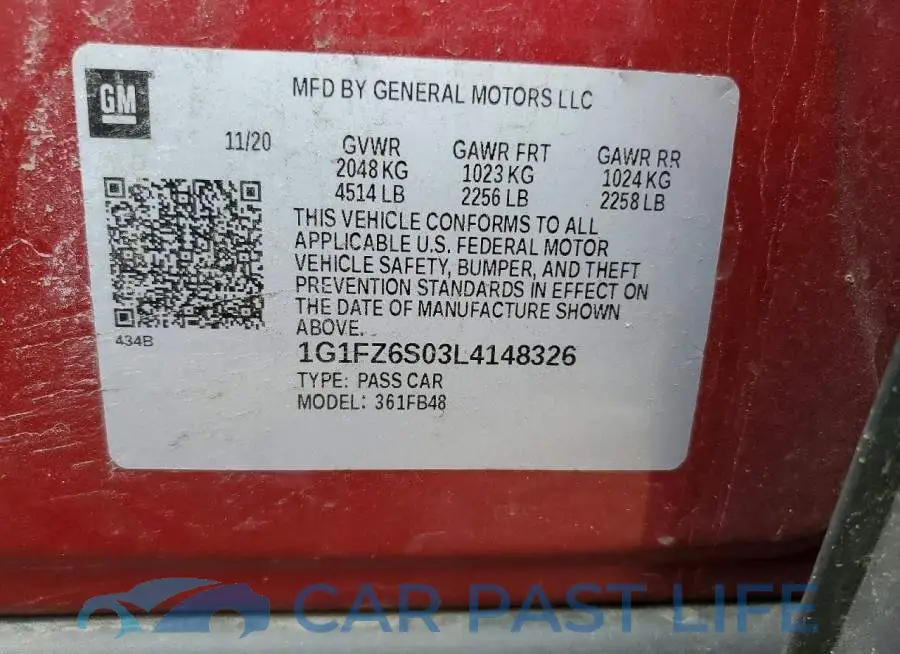 1G1FZ6S03L4148326# 12