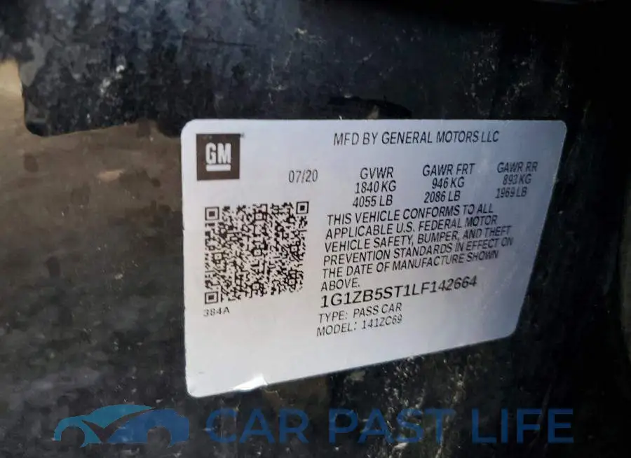 1G1ZB5ST1LF142664# 12