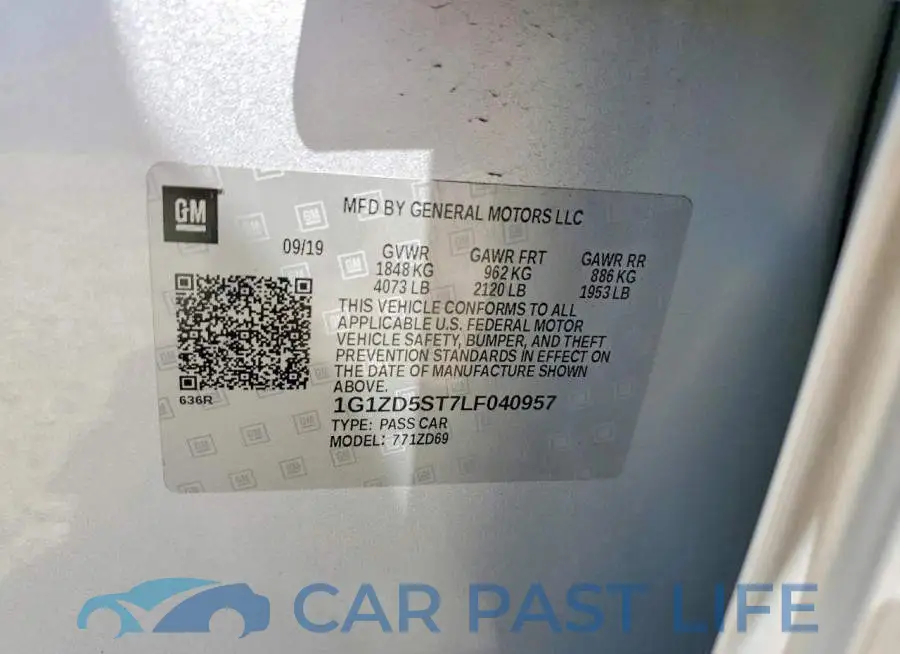 1G1ZD5ST7LF040957# 12