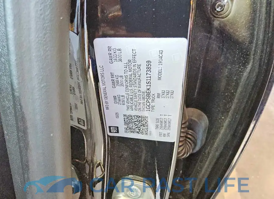 1GCPSBEK1S1173859# 12