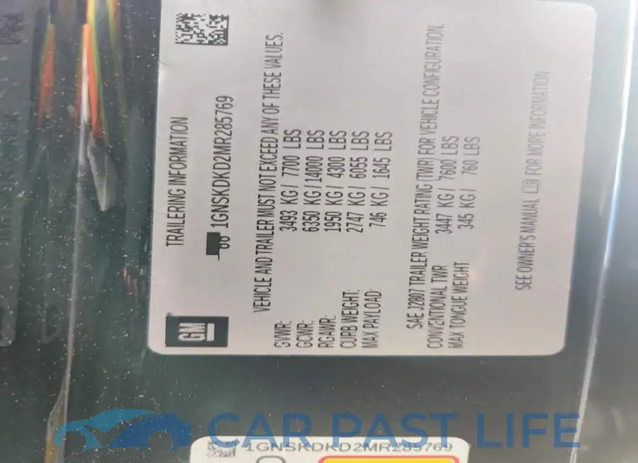 1GNSKDKD2MR285769# 13