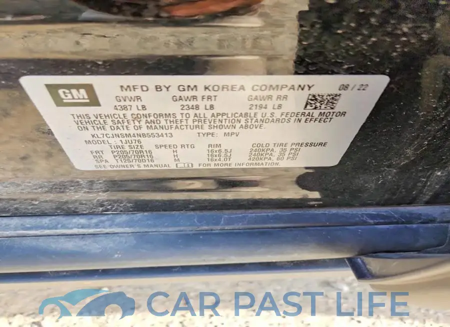 KL7CJNSM4NB553413# 14