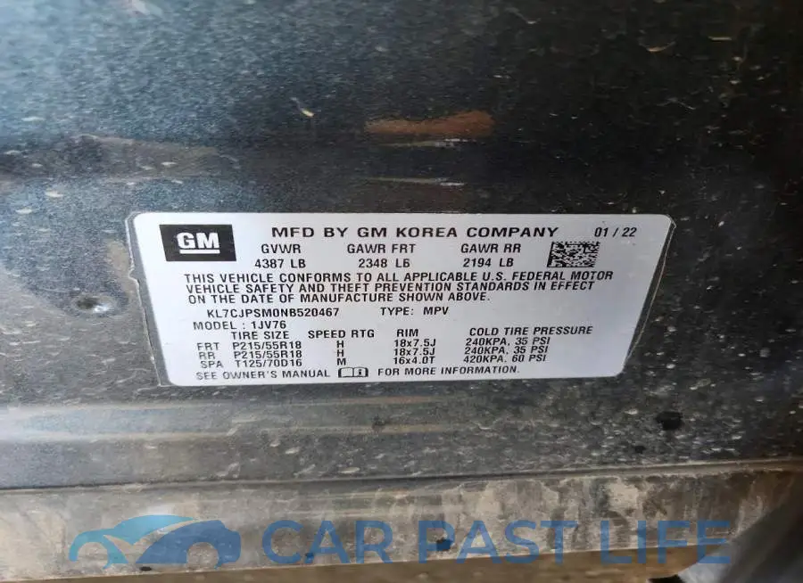 KL7CJPSM0NB520467# 13