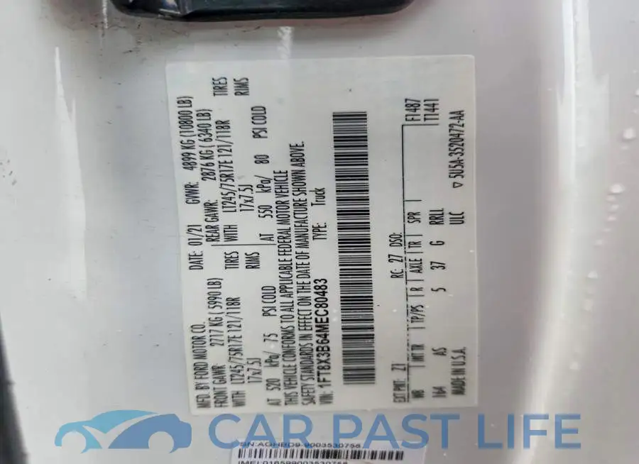 1FT8X3B64MEC80483# 12