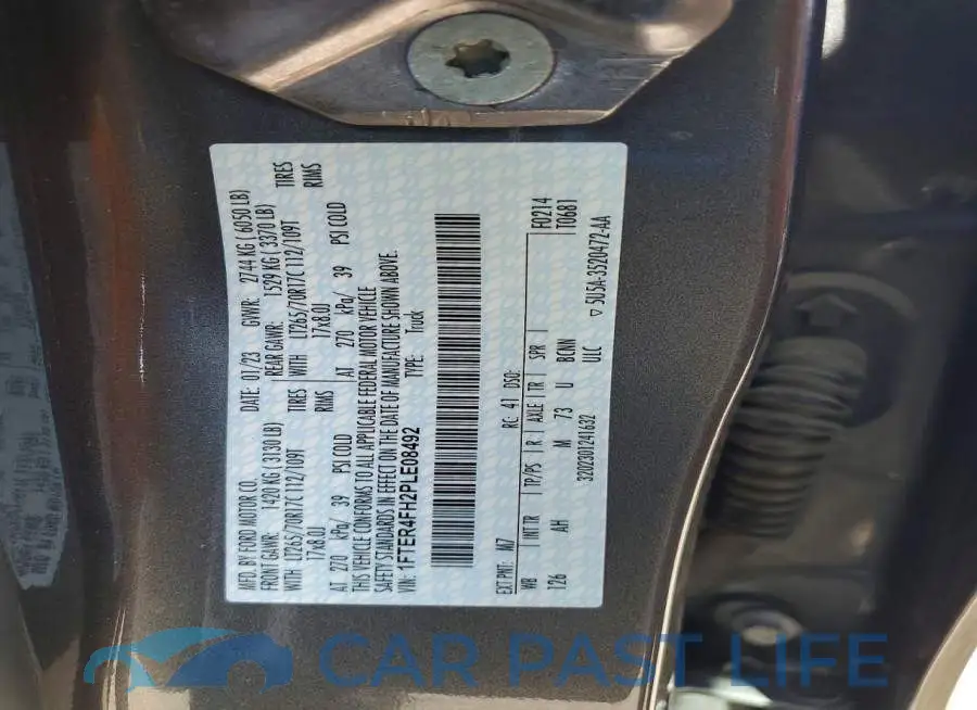 1FTER4FH2PLE08492# 12