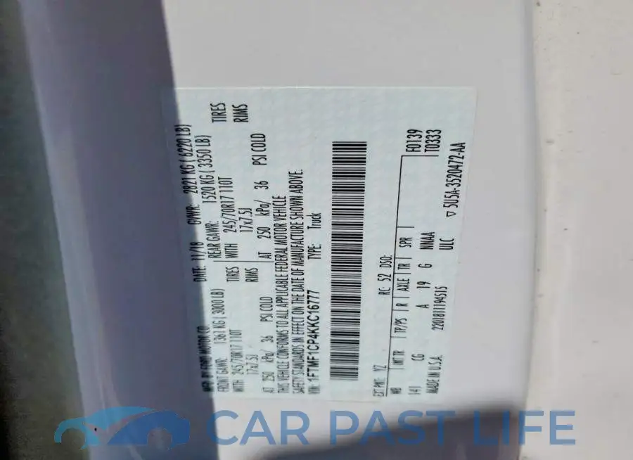 1FTMF1CP4KKC16777# 12