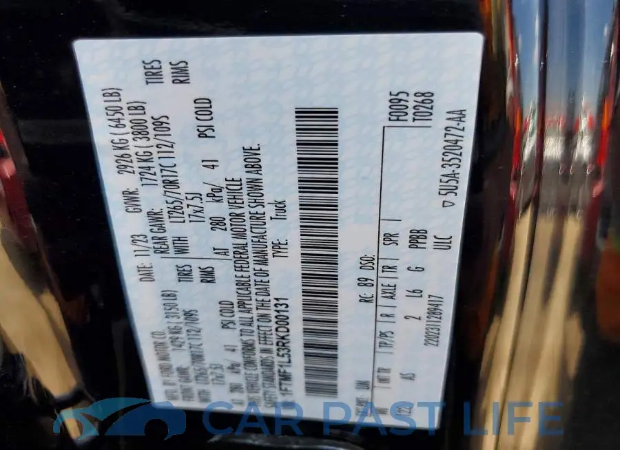 1FTMF1L53RKD00131# 12