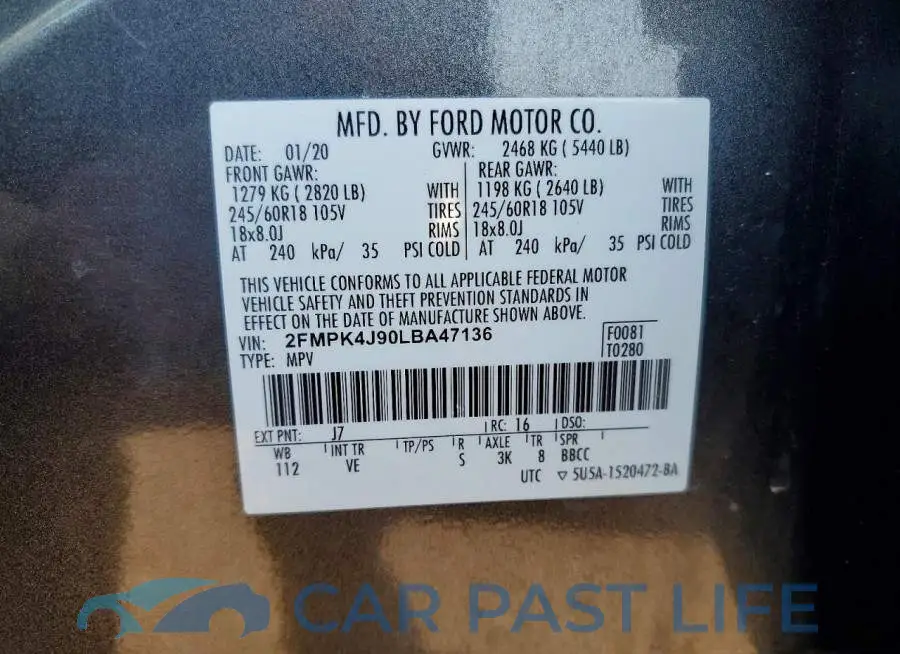 2FMPK4J90LBA47136# 13