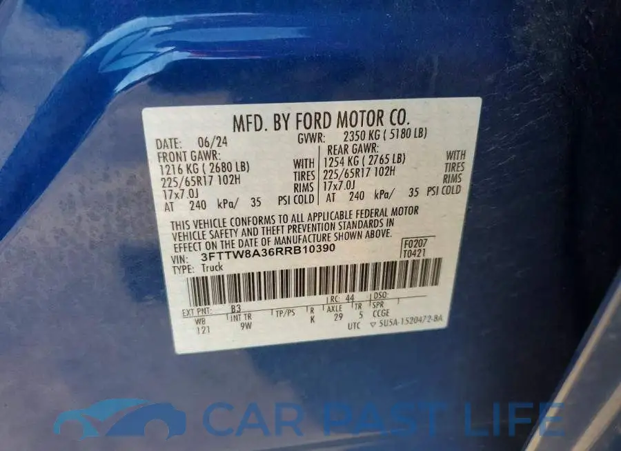 3FTTW8A36RRB10390# 12