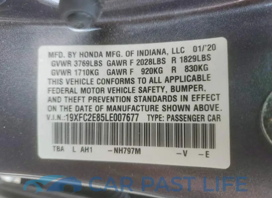 19XFC2E85LE007677# 13