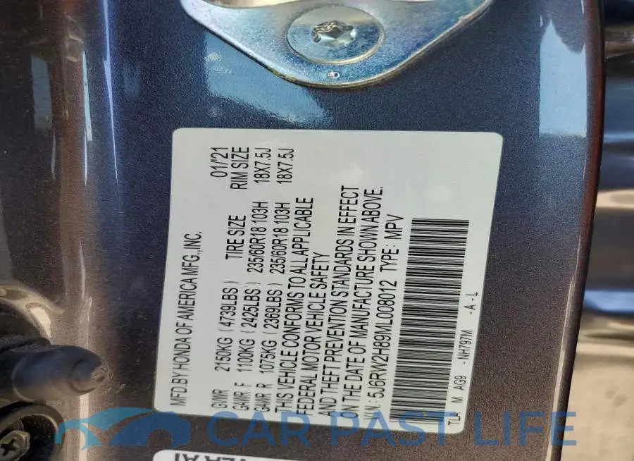 5J6RW2H89ML008012# 13
