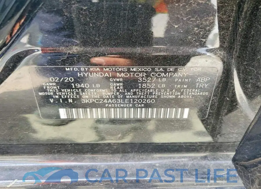3KPC24A63LE120260# 12