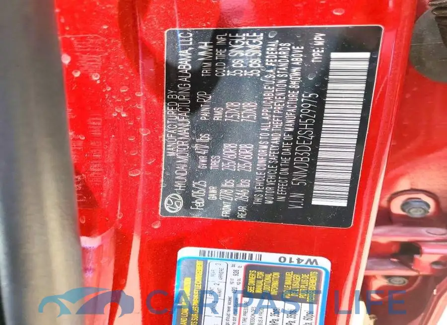 5NMJB3DE2SH529975# 13