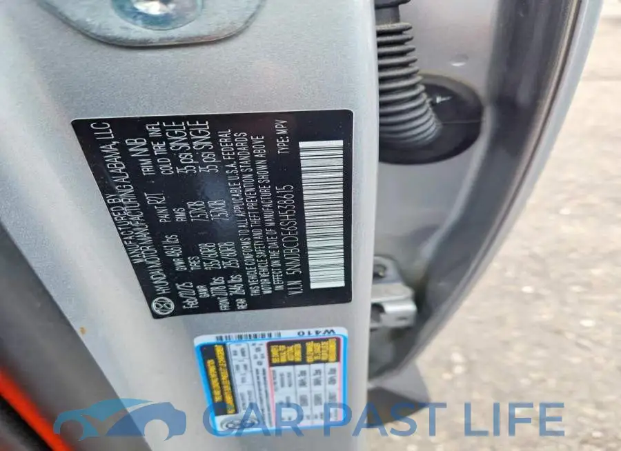 5NMJBCDE6SH538615# 13