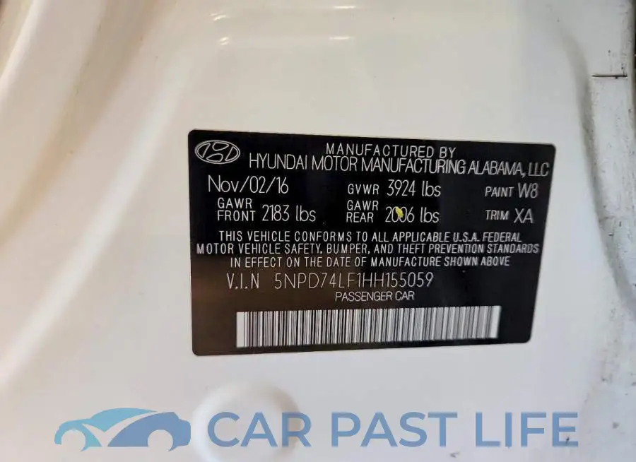 5NPD74LF1HH155059# 13