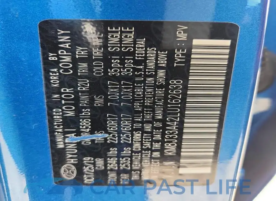 KM8J33A42LU162638# 13