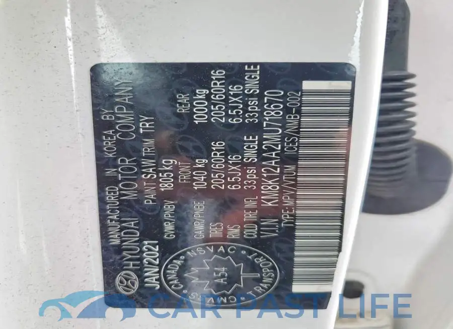 KM8K12AA2MU718670# 14