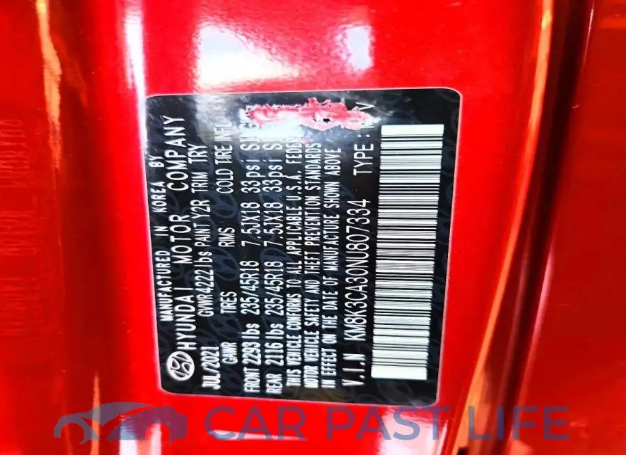 KM8K3CA30NU807334# 14