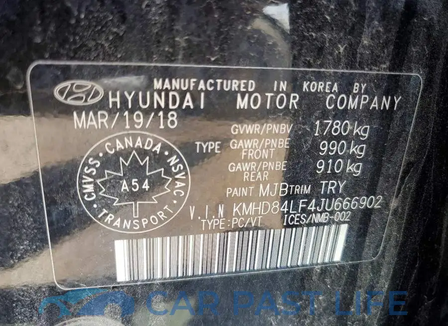 KMHD84LF4JU666902# 12