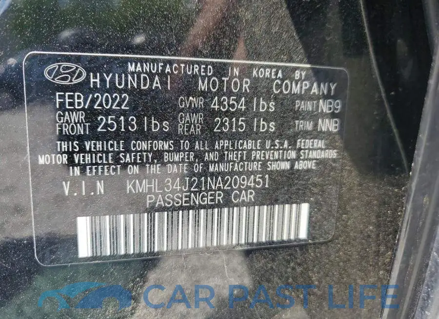 KMHL34J21NA209451# 13