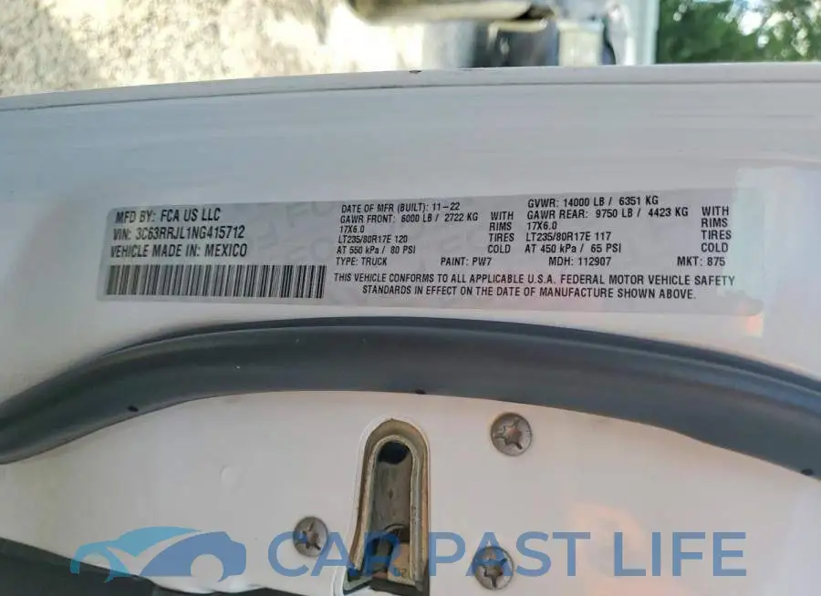 3C63RRJL1NG415712# 12