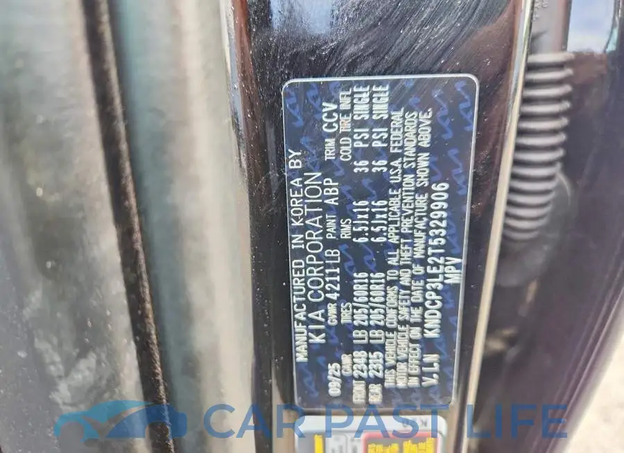 KNDCP3LE2T5329906# 13