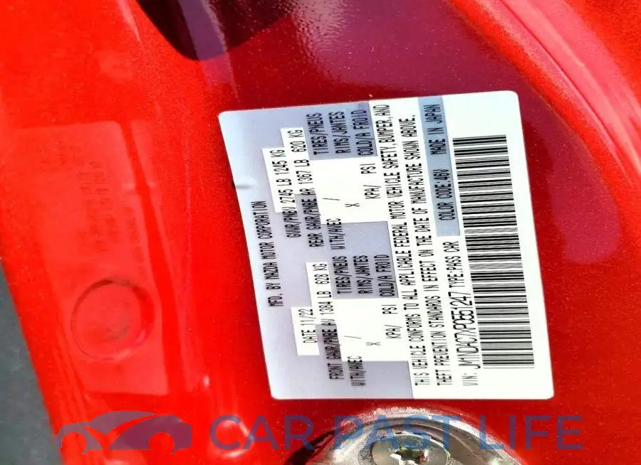 JM1NDAC7XP0551247# 12