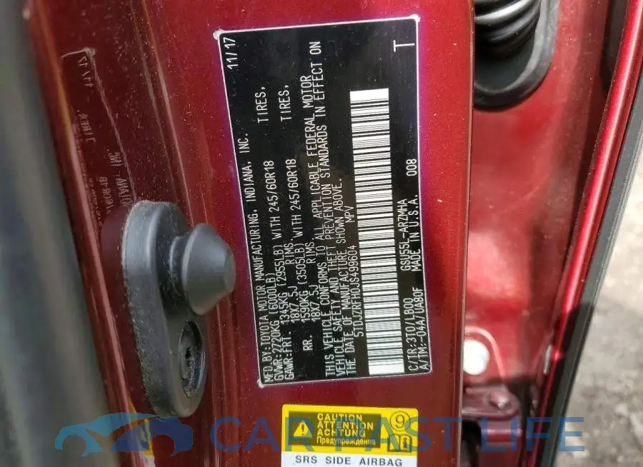 5TDJZRFH0JS499604# 13