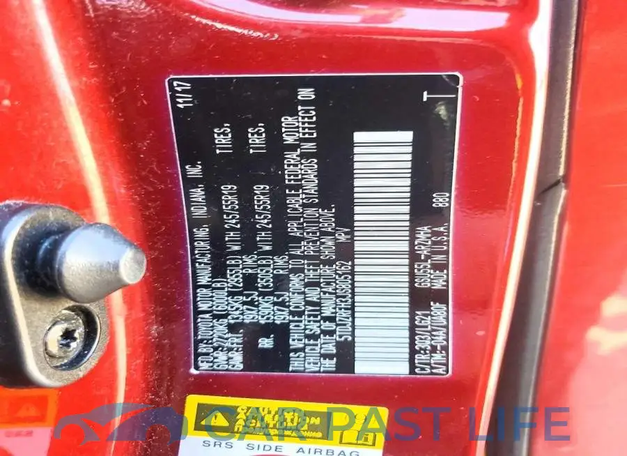 5TDJZRFH3JS805162# 14