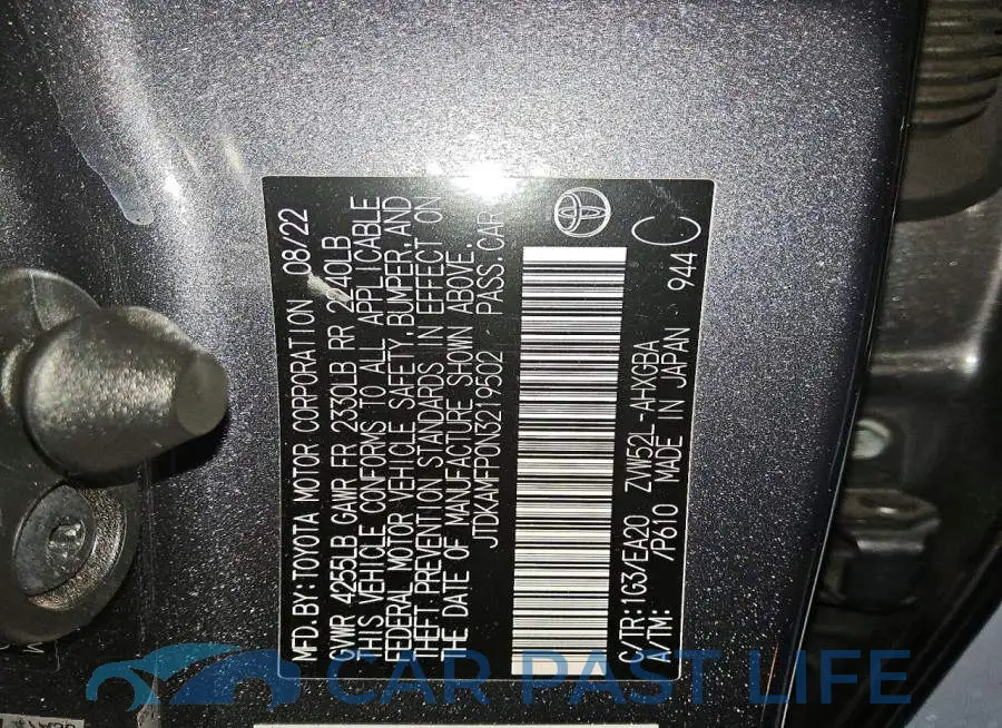 JTDKAMFP0N3219502# 13