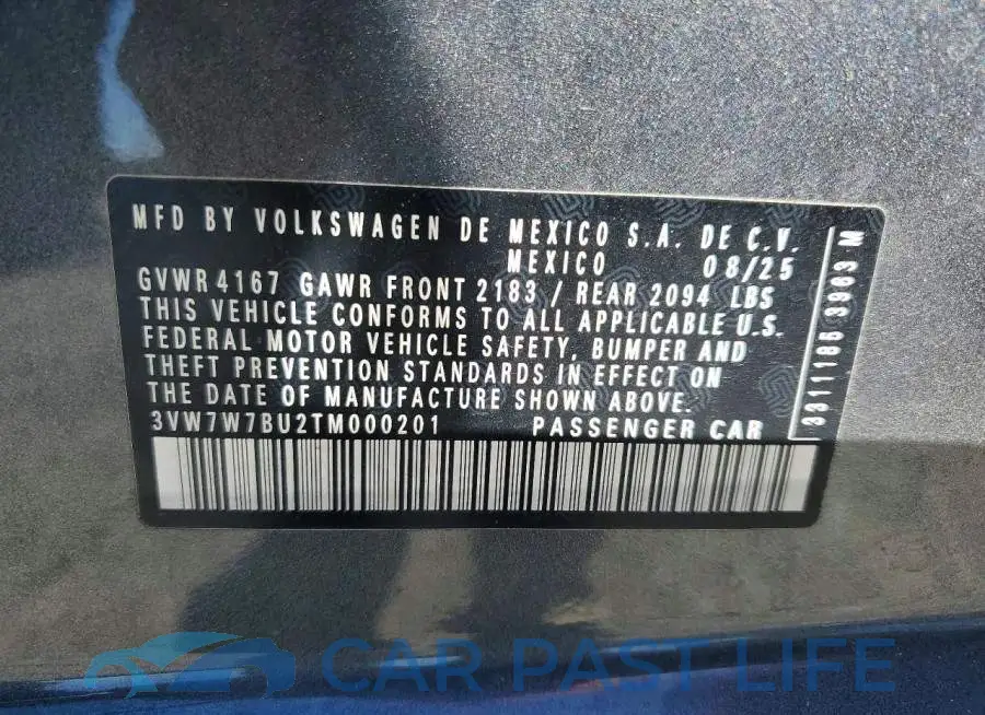 3VW7W7BU2TM000201# 12