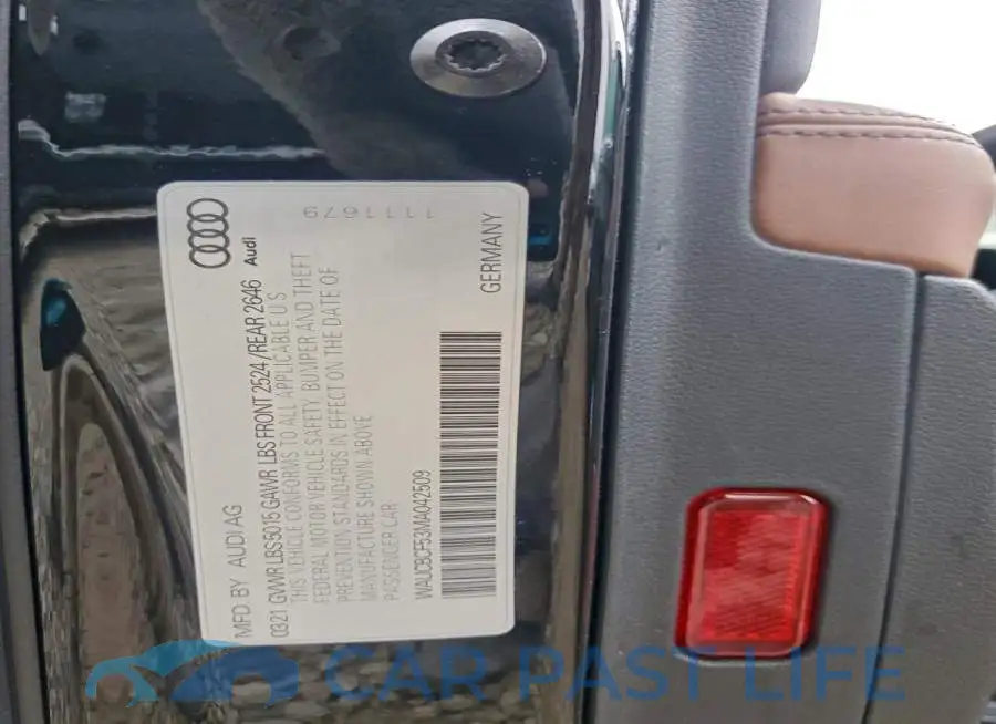 WAUCBCF53MA042509# 12
