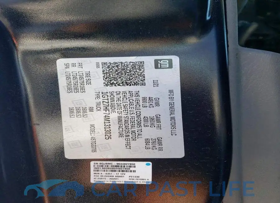 1GTZ7HF74M1313025# 13