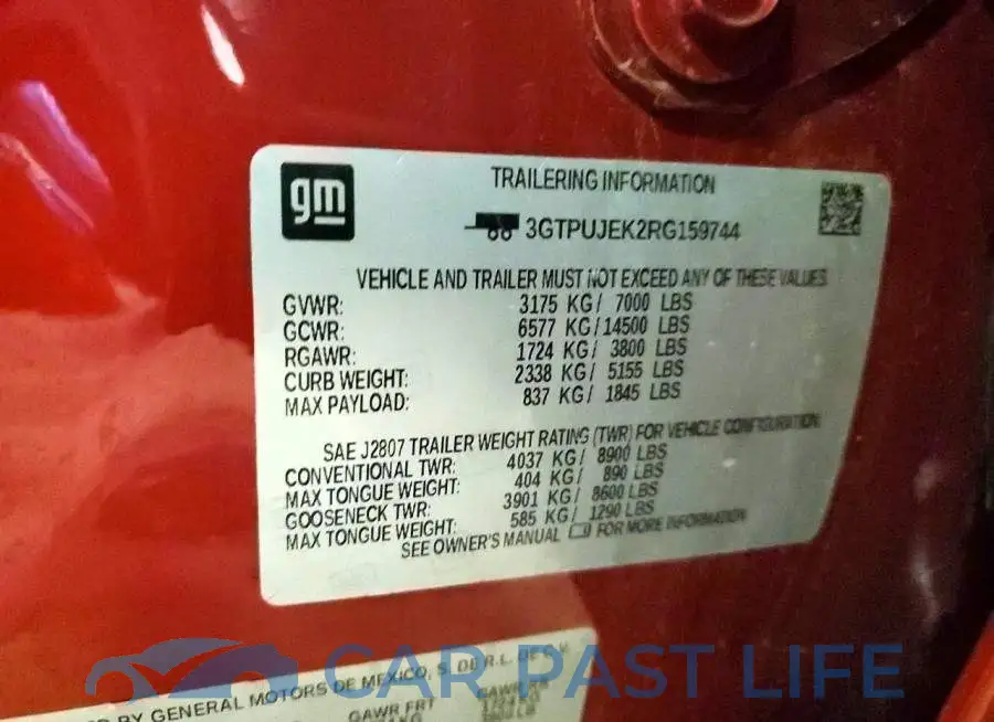 3GTPUJEK2RG159744# 12