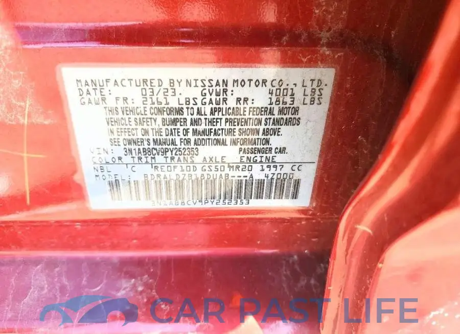 3N1AB8CV9PY252353# 12