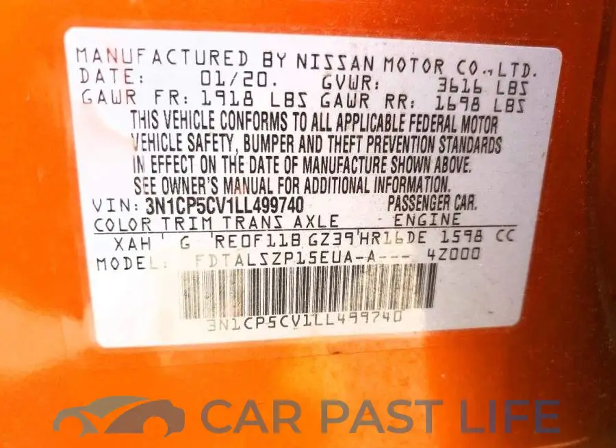 3N1CP5CV1LL499740# 13
